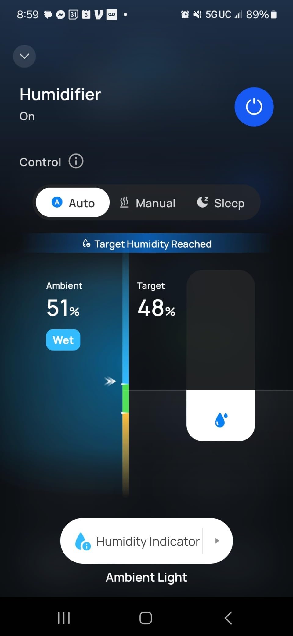 Dreo Smart Humidifiers for Bedroom. Top Fill 4L Supersized Humidifier Large Room with 28 dB. 36H Runtime. Touch/APP/Voice Control. Nightlight. Cool Mist Humidifiers for Baby. Plants. Indoor. Black photo review