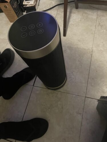 DREO Space Heater. 1500W Electric Heaters for Indoor Use with Thermostat. 70° Oscillation. 8 Safety Protections. 5 Modes. Remote. 12H Timer. Quiet Portable Heater for Office. Bedroom. Large Room photo review