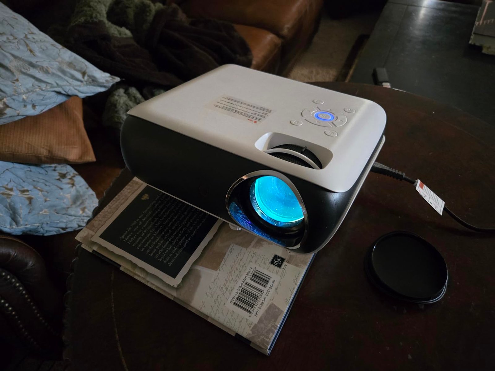 Official Licensed Google TV Smart Projector. HAPPRUN 4K UHD Home Theater with Dolby Sound. Wi-Fi & Bluetooth. Built-in Streaming Apps. Compatible with Games Consoles & Smartphone. Indoor & Outdoor Use photo review