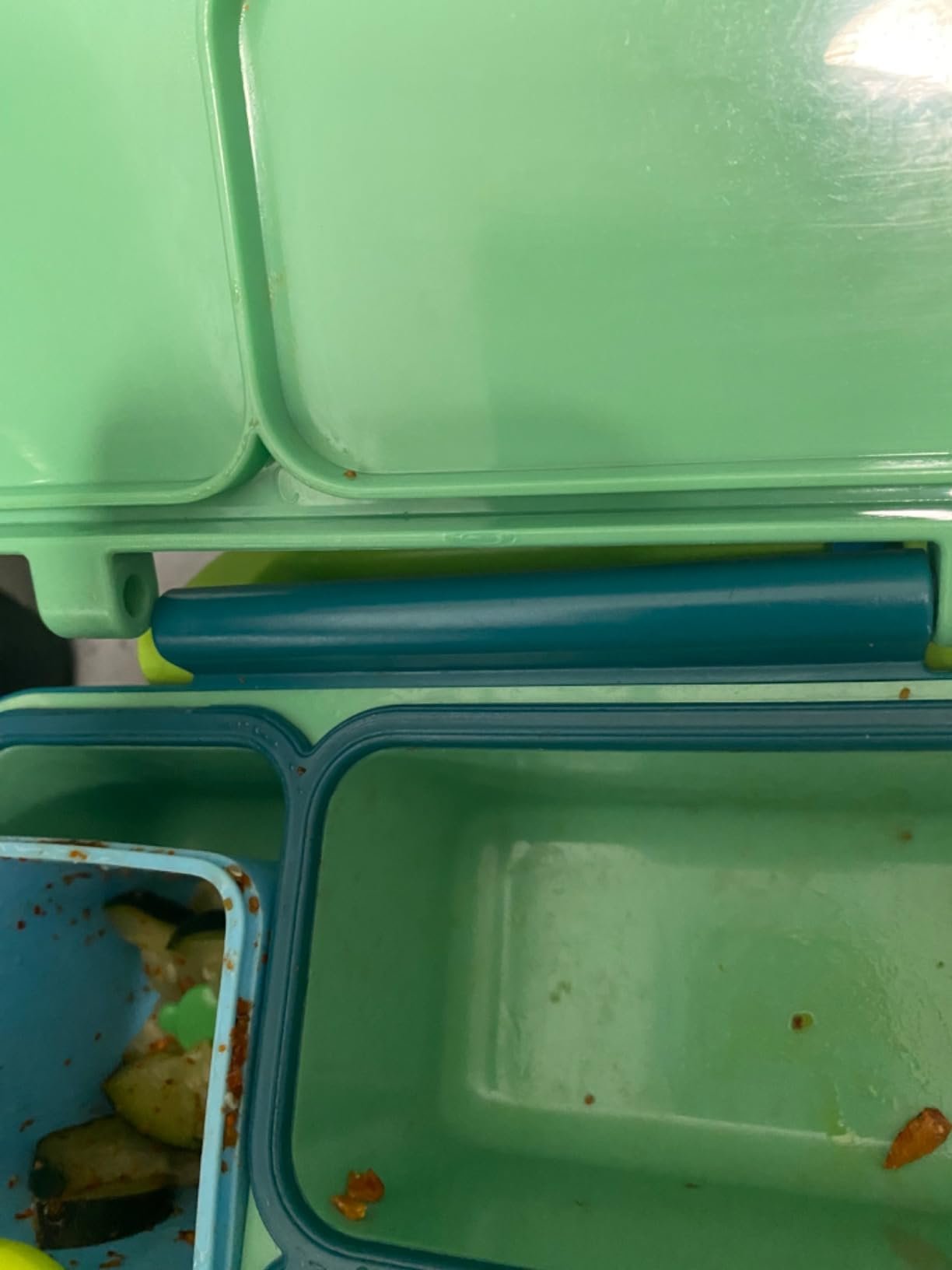 Omie OmieBox Bento Box for Kids - Insulated Lunch Box with Leak Proof Food Jar - 3 Compartments. 2 Temperature Zones - (Meadow) photo review