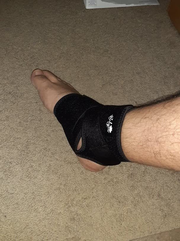 Bodyprox Ankle Support Brace. Breathable Neoprene Sleeve. Adjustable Wrap! (1 Pack) photo review