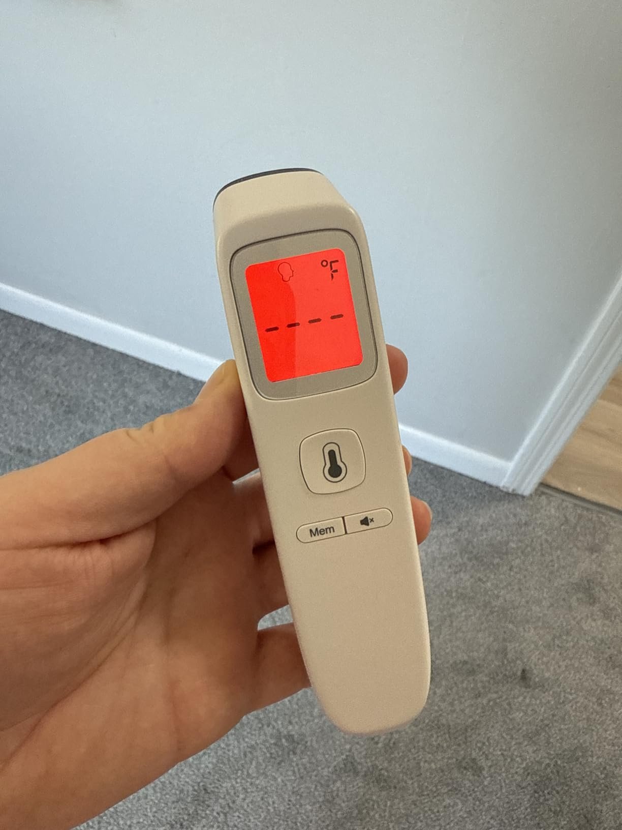 No-Touch Thermometer for Adults and Kids. Accurate Digital Baby Thermometer. Fever Alarm & Silent Mode. 2 in 1 Forehead & Object Mode photo review