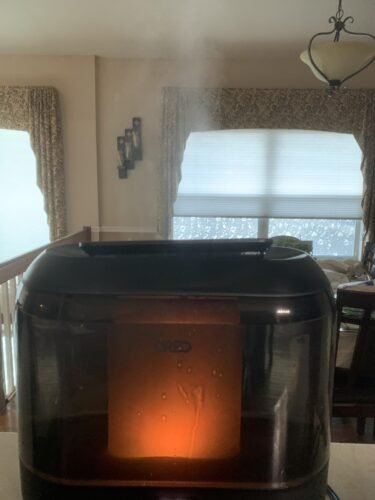 Dreo Smart Humidifiers for Bedroom. Top Fill 4L Supersized Humidifier Large Room with 28 dB. 36H Runtime. Touch/APP/Voice Control. Nightlight. Cool Mist Humidifiers for Baby. Plants. Indoor. Black photo review