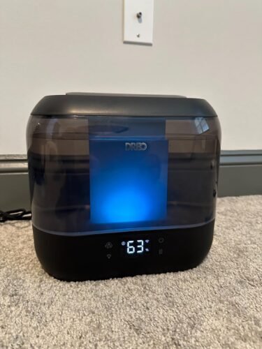 Dreo Smart Humidifiers for Bedroom. Top Fill 4L Supersized Humidifier Large Room with 28 dB. 36H Runtime. Touch/APP/Voice Control. Nightlight. Cool Mist Humidifiers for Baby. Plants. Indoor. Black photo review