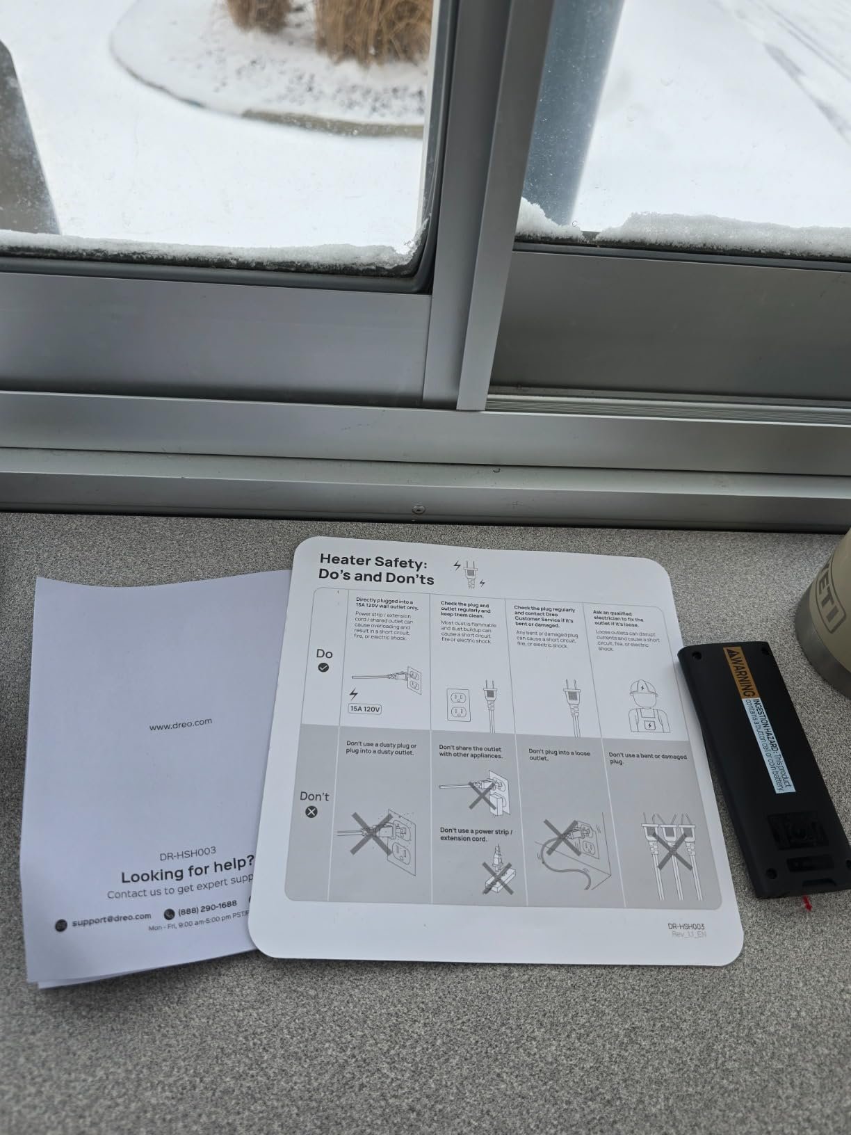 DREO Space Heater. 1500W Electric Heaters for Indoor Use with Thermostat. 70° Oscillation. 8 Safety Protections. 5 Modes. Remote. 12H Timer. Quiet Portable Heater for Office. Bedroom. Large Room photo review