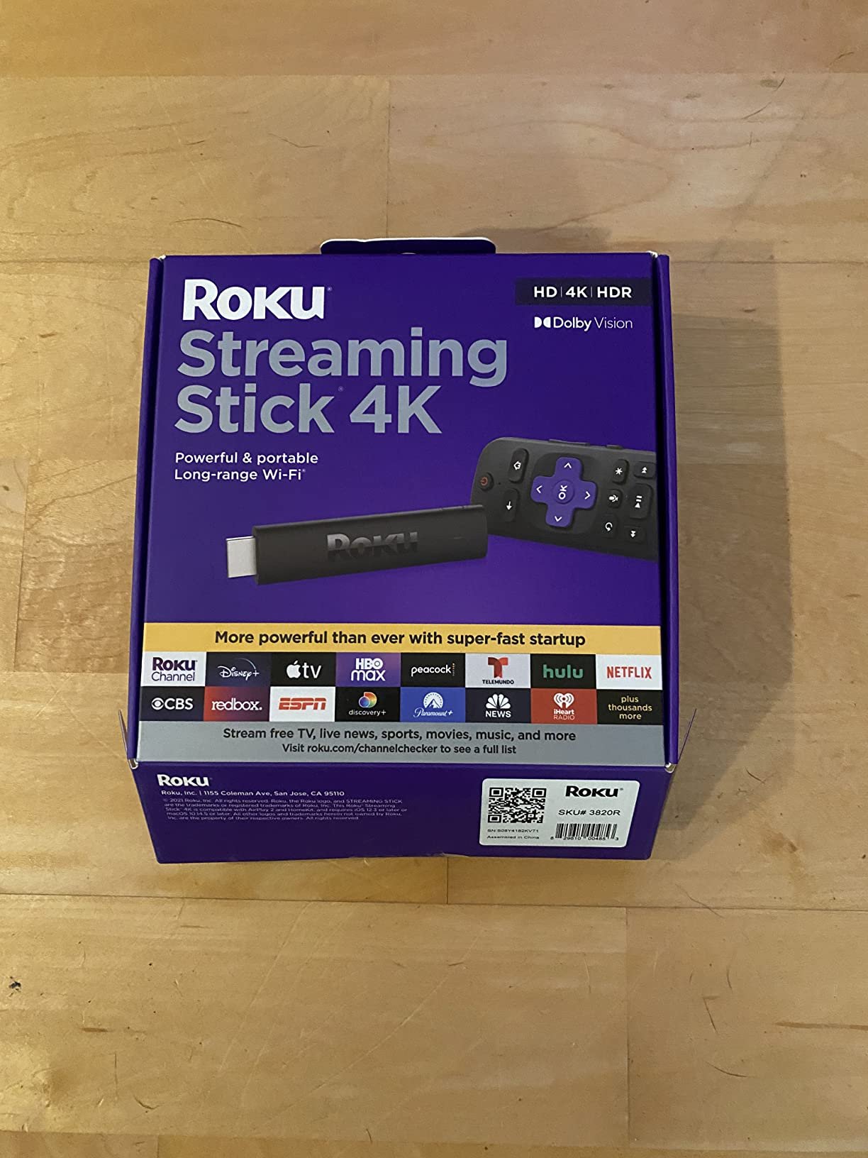 Roku Streaming Stick 4K - HDR & Dolby Vision Roku Streaming Device for TV with Voice Remote & Long-Range Wi-Fi - Free & Live TV photo review
