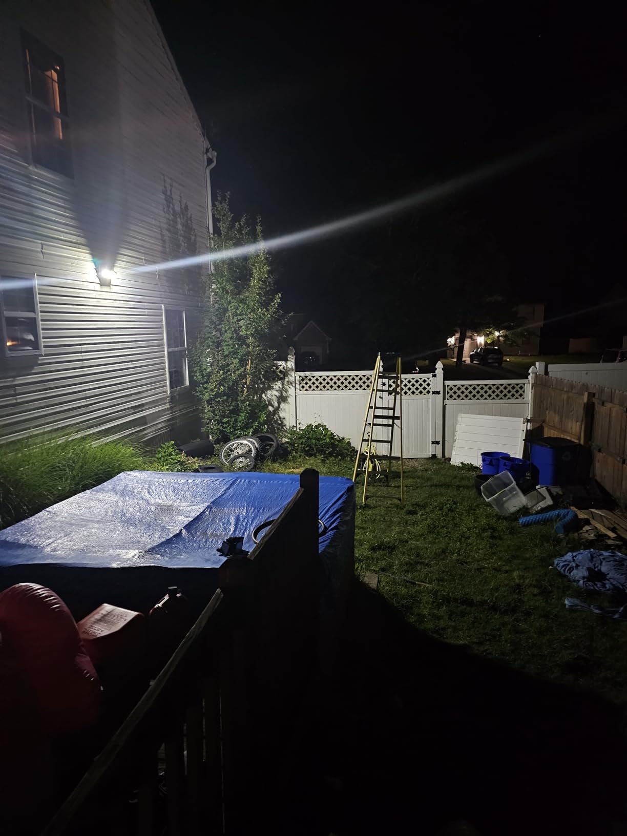 Tuffenough Solar Outdoor Lights 2500LM 210 LED Security Lights with Remote Control.3 Heads Motion Sensor Lights. IP65 Waterproof.270° Wide Angle Flood Wall Lights with 3 Modes(2 Packs) photo review