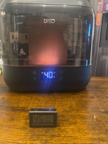 Dreo Smart Humidifiers for Bedroom. Top Fill 4L Supersized Humidifier Large Room with 28 dB. 36H Runtime. Touch/APP/Voice Control. Nightlight. Cool Mist Humidifiers for Baby. Plants. Indoor. Black photo review