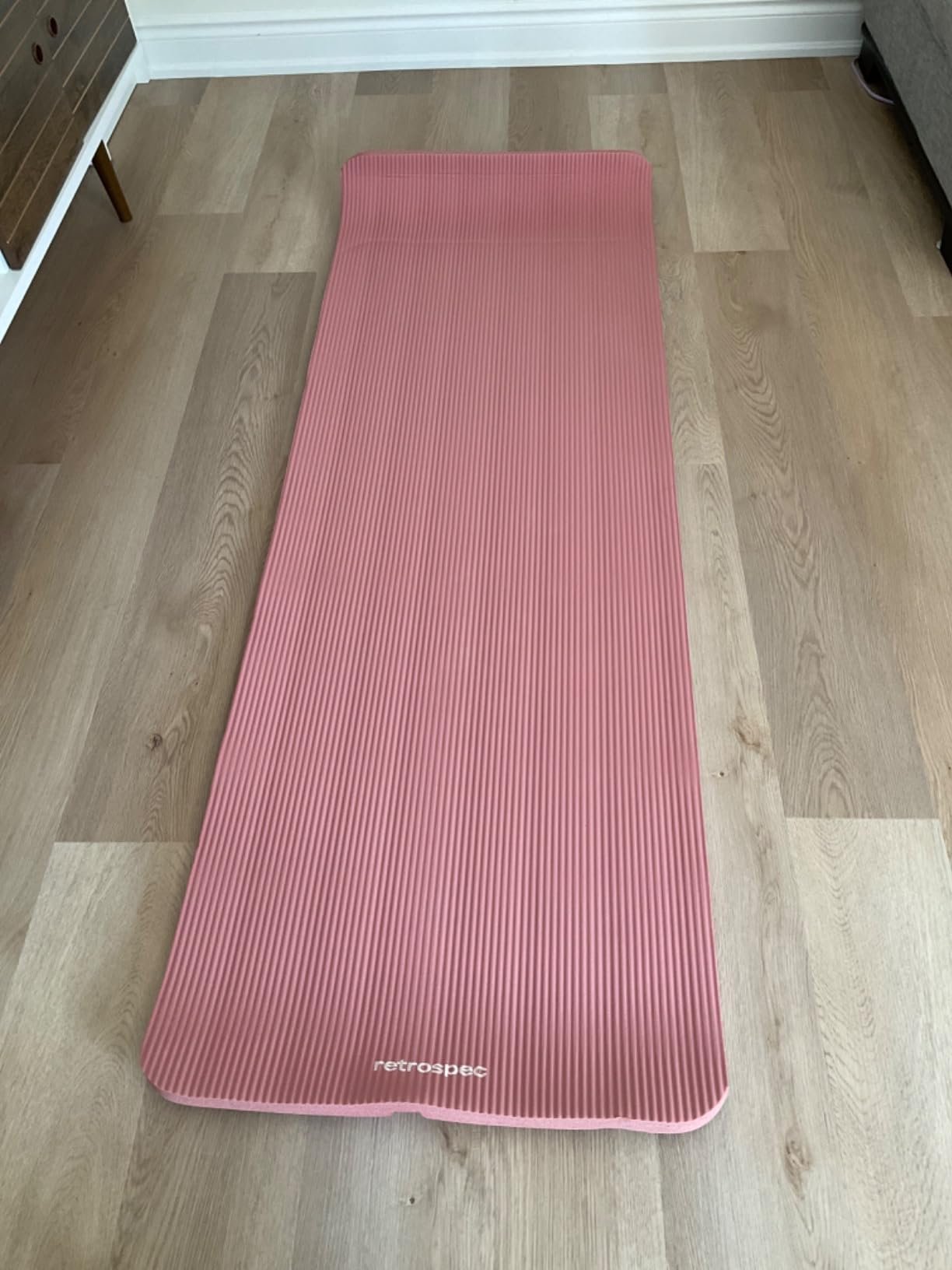 Retrospec Solana Yoga Mat 1 Thick w/Nylon Strap for Men & Women - Non Slip Exercise Mat for Home Yoga. Pilates. Stretching. Floor & Fitness Workouts photo review