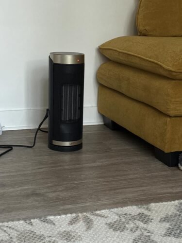 DREO Space Heater. 1500W Electric Heaters for Indoor Use with Thermostat. 70° Oscillation. 8 Safety Protections. 5 Modes. Remote. 12H Timer. Quiet Portable Heater for Office. Bedroom. Large Room photo review