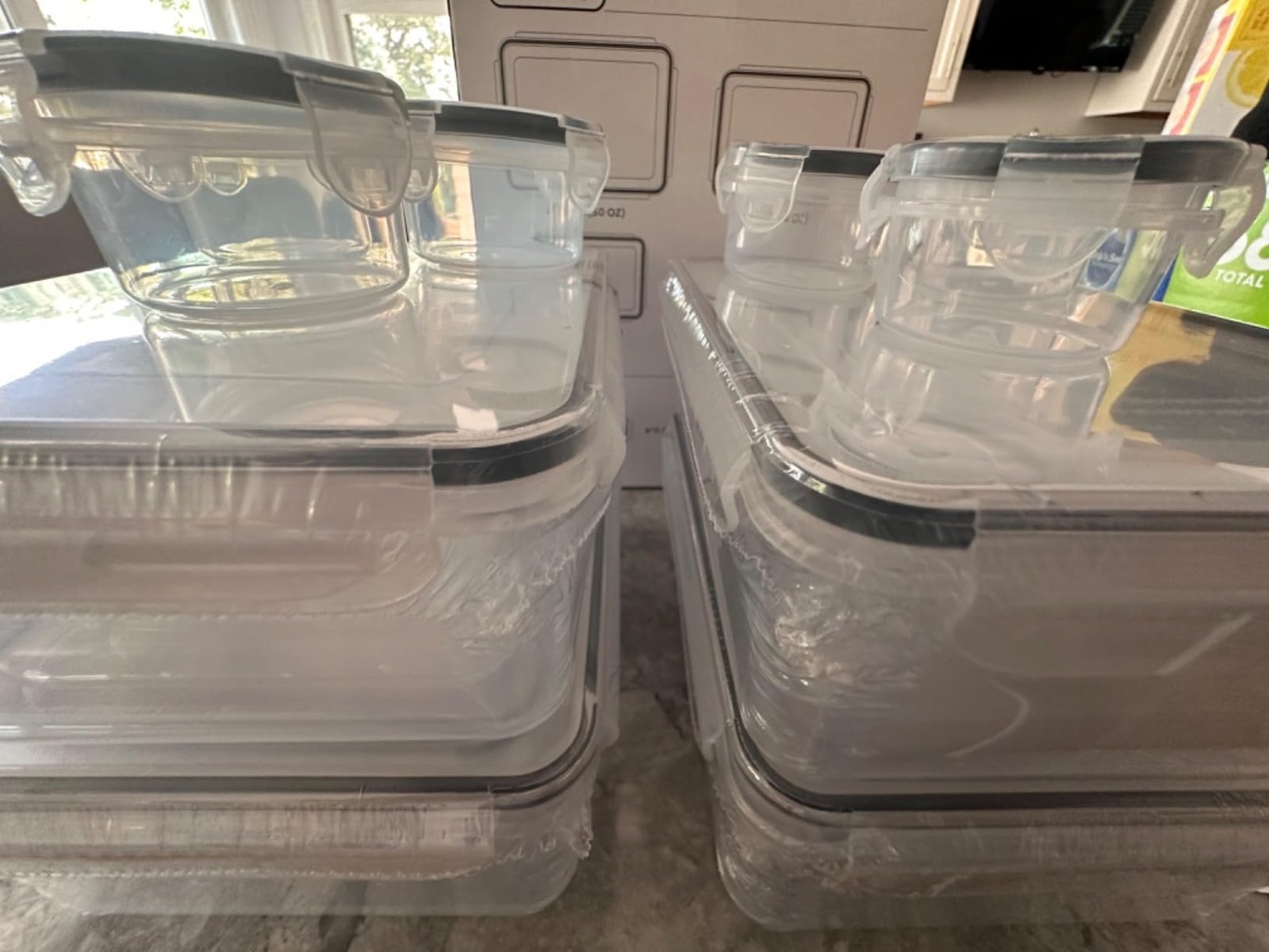 JSCARES 40 PCS Food Storage Containers with Lids Airtight (20 Lids &20 Containers) - Leakproof Meal-Prep Containers for Kitchen Storage Reusable Plastic Microwave/Dishwasher Safe with Labels & Pen photo review