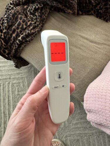 No-Touch Thermometer for Adults and Kids. Accurate Digital Baby Thermometer. Fever Alarm & Silent Mode. 2 in 1 Forehead & Object Mode photo review