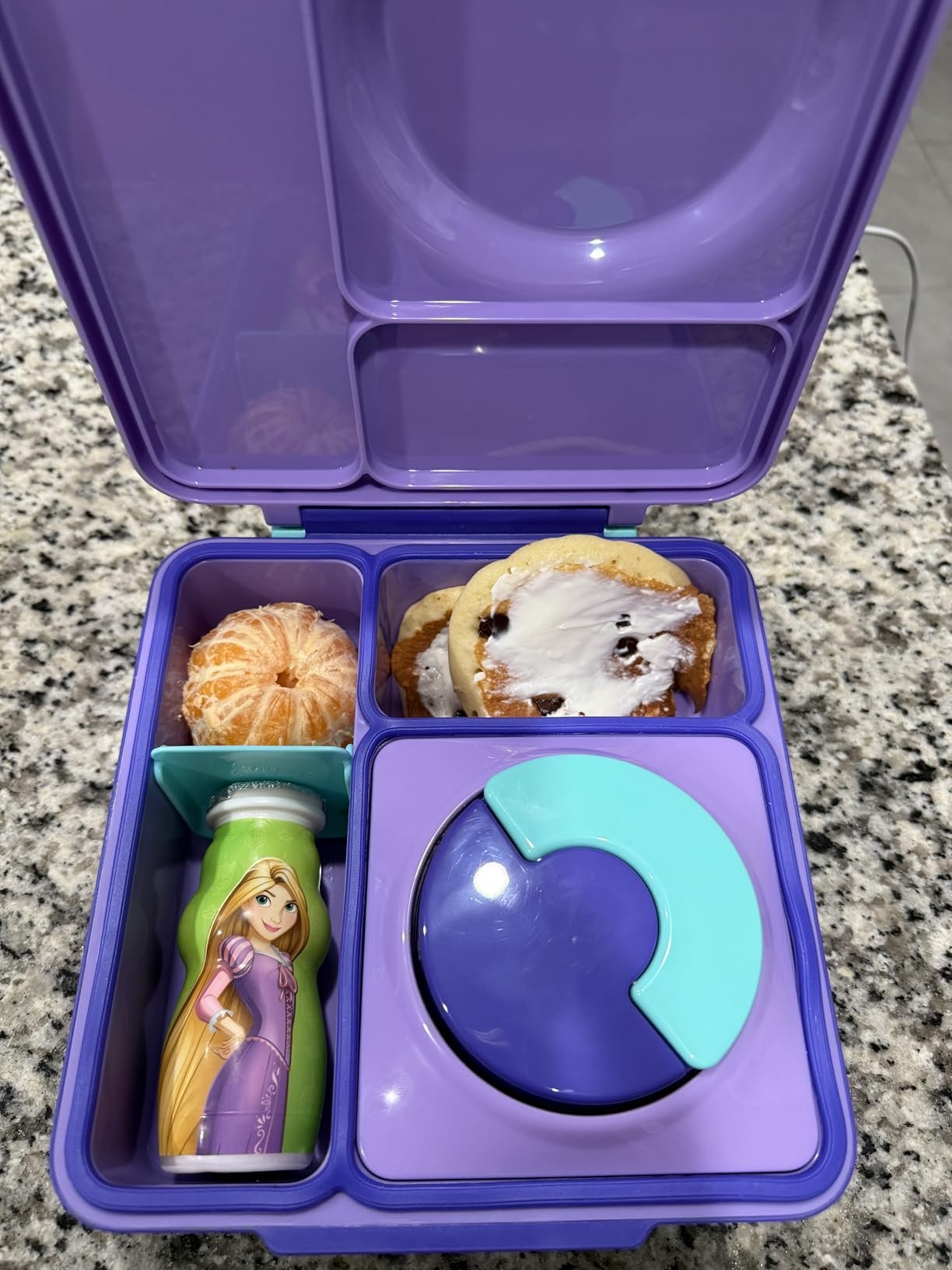 Omie OmieBox Bento Box for Kids - Insulated Lunch Box with Leak Proof Food Jar - 3 Compartments. 2 Temperature Zones - (Meadow) photo review