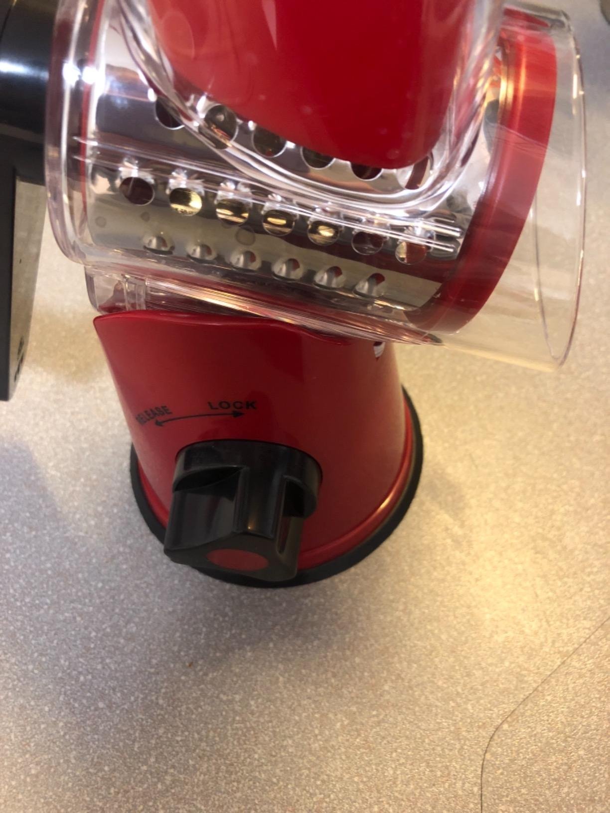 Cheese Grater Rotary. Rotary Grater for Kitchen. Kitchen Grater Vegetable Slicer with 3 Drum Blades. Fast Cutting Cheese Shredder for Vegetables and Nuts photo review