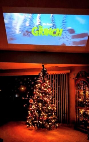 Official Licensed Google TV Smart Projector. HAPPRUN 4K UHD Home Theater with Dolby Sound. Wi-Fi & Bluetooth. Built-in Streaming Apps. Compatible with Games Consoles & Smartphone. Indoor & Outdoor Use photo review