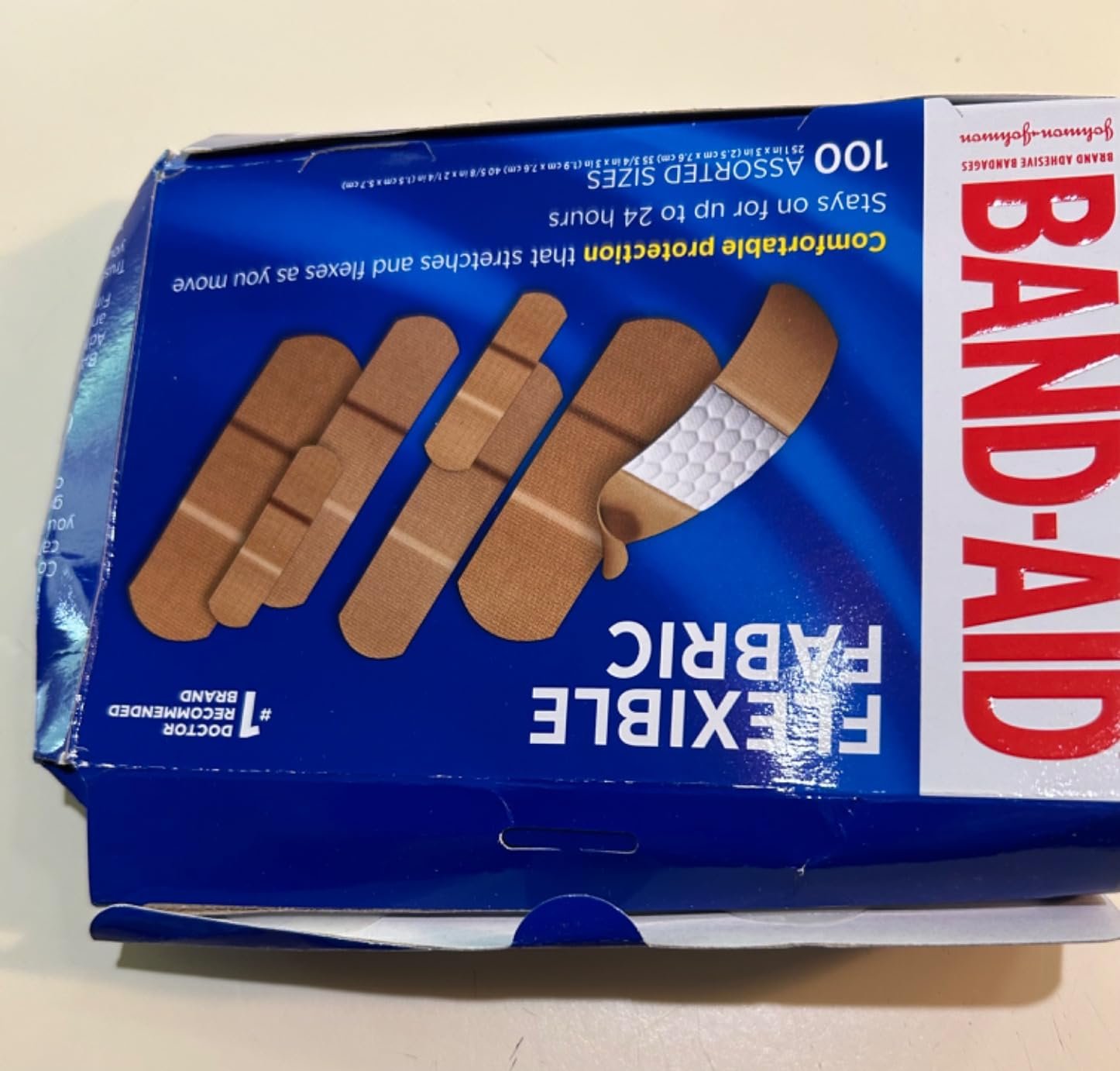 Band-Aid Brand Flexible Fabric Adhesive Bandages. Comfortable Flexible Protection & Wound Care of Minor Cuts & Scrapes. Quilt-Aid Technology to Cushion Painful Wounds. All One Size. 30 ct photo review