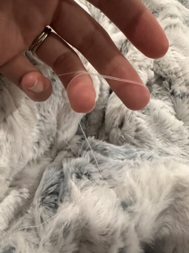 WOOMER Heated Blanket Throw 50 x 60. Electric Blanket Throw with 4 Heating Levels & 4H Auto Off. ETL Certified. Marble Grey Double-Sided Faux Fur. Over-Heat Protect. Machine Washable photo review