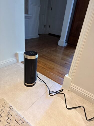 DREO Space Heater. 1500W Electric Heaters for Indoor Use with Thermostat. 70° Oscillation. 8 Safety Protections. 5 Modes. Remote. 12H Timer. Quiet Portable Heater for Office. Bedroom. Large Room photo review