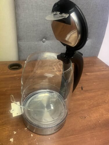 Cosori Electric Kettle. No Plastic Contact With Water. Wide Mouth For Easy Cleaning. Auto Shut Off. 1.7L Tea Kettle & Hot Water Boiler. Water Heater & Teapot. Borosilicate Glass. Black. 1500W photo review