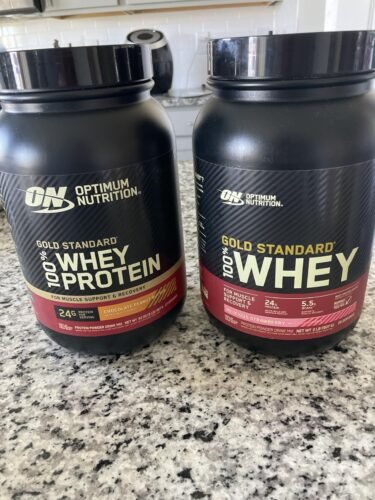 Optimum Nutrition Gold Standard 100% Whey Protein Powder. Chocolate Peanut Butter. 2 Pound (Packaging May Vary) photo review