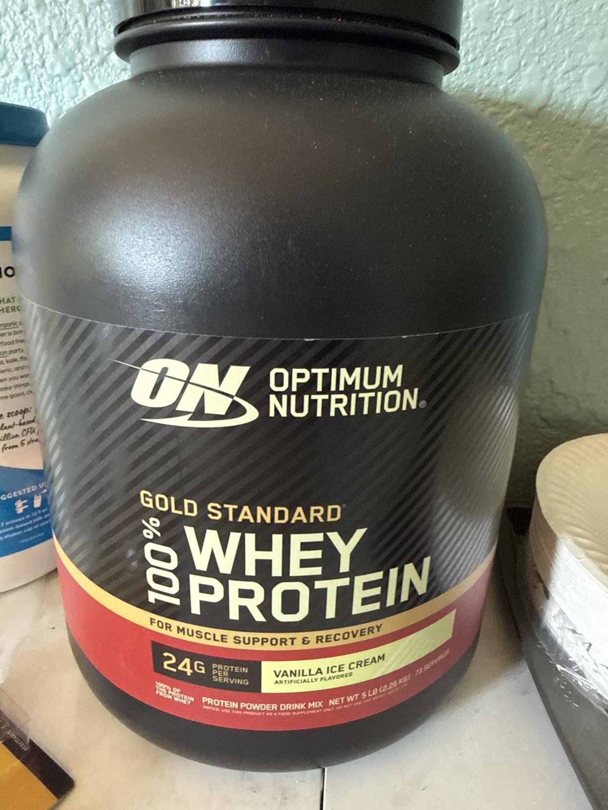 Optimum Nutrition Gold Standard 100% Whey Protein Powder. Chocolate Peanut Butter. 2 Pound (Packaging May Vary) photo review