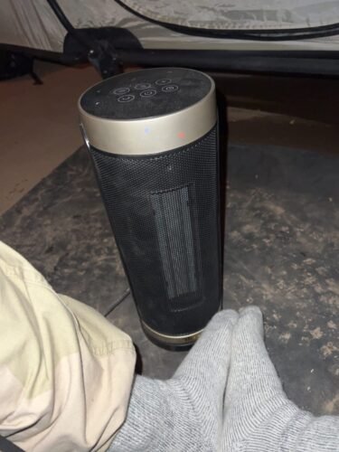 DREO Space Heater. 1500W Electric Heaters for Indoor Use with Thermostat. 70° Oscillation. 8 Safety Protections. 5 Modes. Remote. 12H Timer. Quiet Portable Heater for Office. Bedroom. Large Room photo review