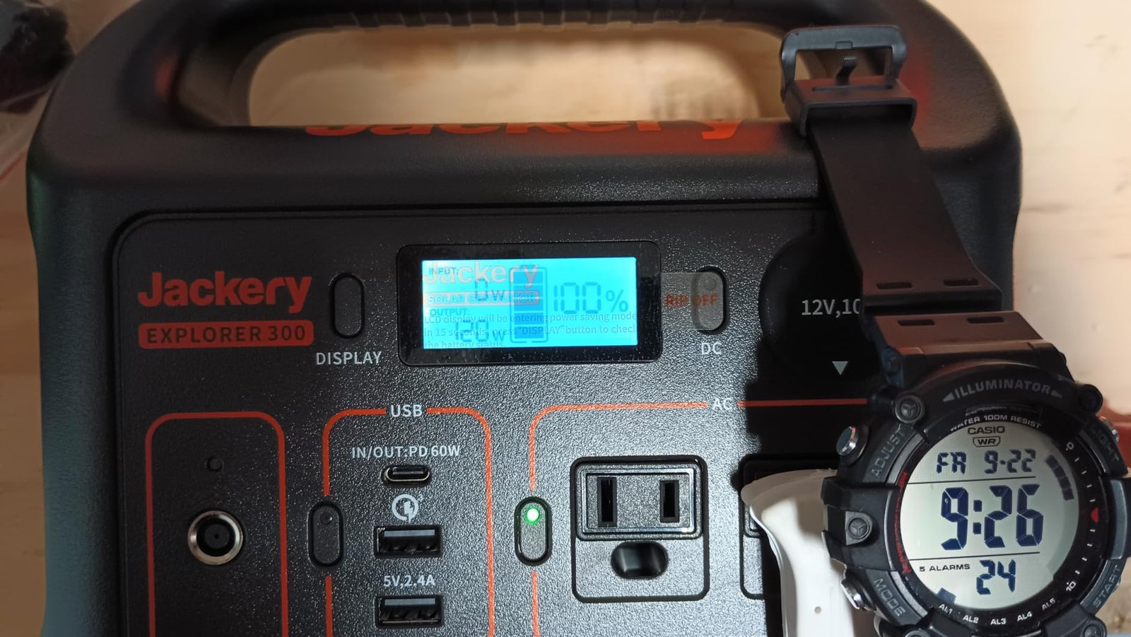 Jackery Portable Power Station Explorer 300. 293Wh Backup Lithium Battery. Solar Generator for Outdoors Camping Travel Hunting Blackout (Solar Panel Optional) photo review
