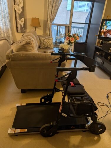 Under Desk Treadmill. Walking Pad for Home and Office. 2.5 HP Portable Walking Jogging Running Machine with Remote Control and LED Display photo review