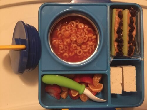 Omie OmieBox Bento Box for Kids - Insulated Lunch Box with Leak Proof Food Jar - 3 Compartments. 2 Temperature Zones - (Meadow) photo review
