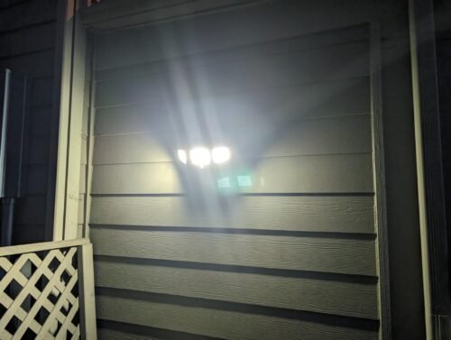Tuffenough Solar Outdoor Lights 2500LM 210 LED Security Lights with Remote Control.3 Heads Motion Sensor Lights. IP65 Waterproof.270° Wide Angle Flood Wall Lights with 3 Modes(2 Packs) photo review