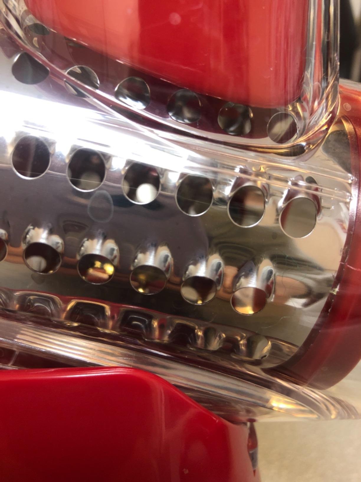 Cheese Grater Rotary. Rotary Grater for Kitchen. Kitchen Grater Vegetable Slicer with 3 Drum Blades. Fast Cutting Cheese Shredder for Vegetables and Nuts photo review