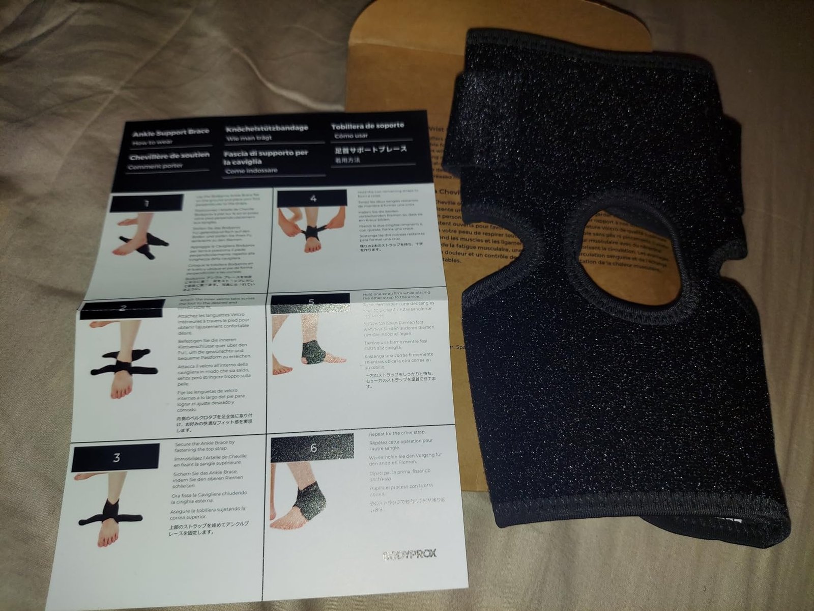 Bodyprox Ankle Support Brace. Breathable Neoprene Sleeve. Adjustable Wrap! (1 Pack) photo review