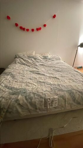 WOOMER Heated Blanket Throw 50 x 60. Electric Blanket Throw with 4 Heating Levels & 4H Auto Off. ETL Certified. Marble Grey Double-Sided Faux Fur. Over-Heat Protect. Machine Washable photo review