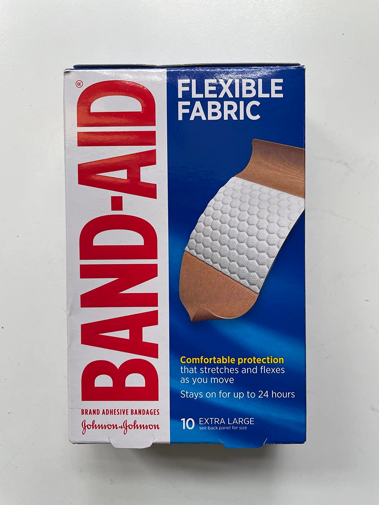 Band-Aid Brand Flexible Fabric Adhesive Bandages. Comfortable Flexible Protection & Wound Care of Minor Cuts & Scrapes. Quilt-Aid Technology to Cushion Painful Wounds. All One Size. 30 ct photo review
