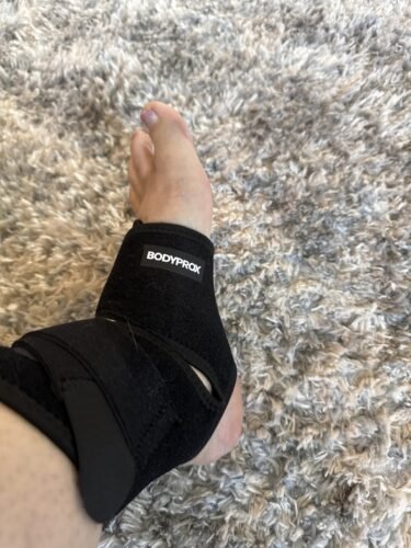 Bodyprox Ankle Support Brace. Breathable Neoprene Sleeve. Adjustable Wrap! (1 Pack) photo review