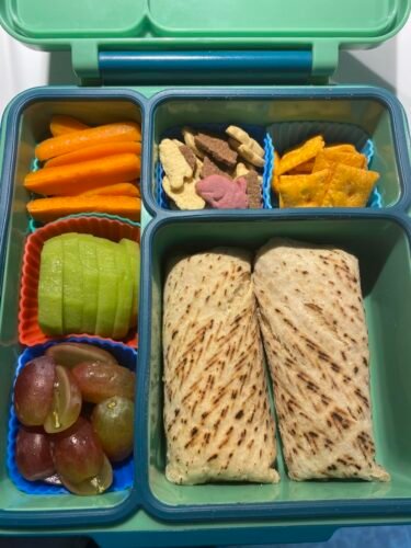 Omie OmieBox Bento Box for Kids - Insulated Lunch Box with Leak Proof Food Jar - 3 Compartments. 2 Temperature Zones - (Meadow) photo review