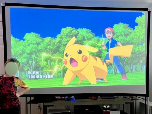 Official Licensed Google TV Smart Projector. HAPPRUN 4K UHD Home Theater with Dolby Sound. Wi-Fi & Bluetooth. Built-in Streaming Apps. Compatible with Games Consoles & Smartphone. Indoor & Outdoor Use photo review