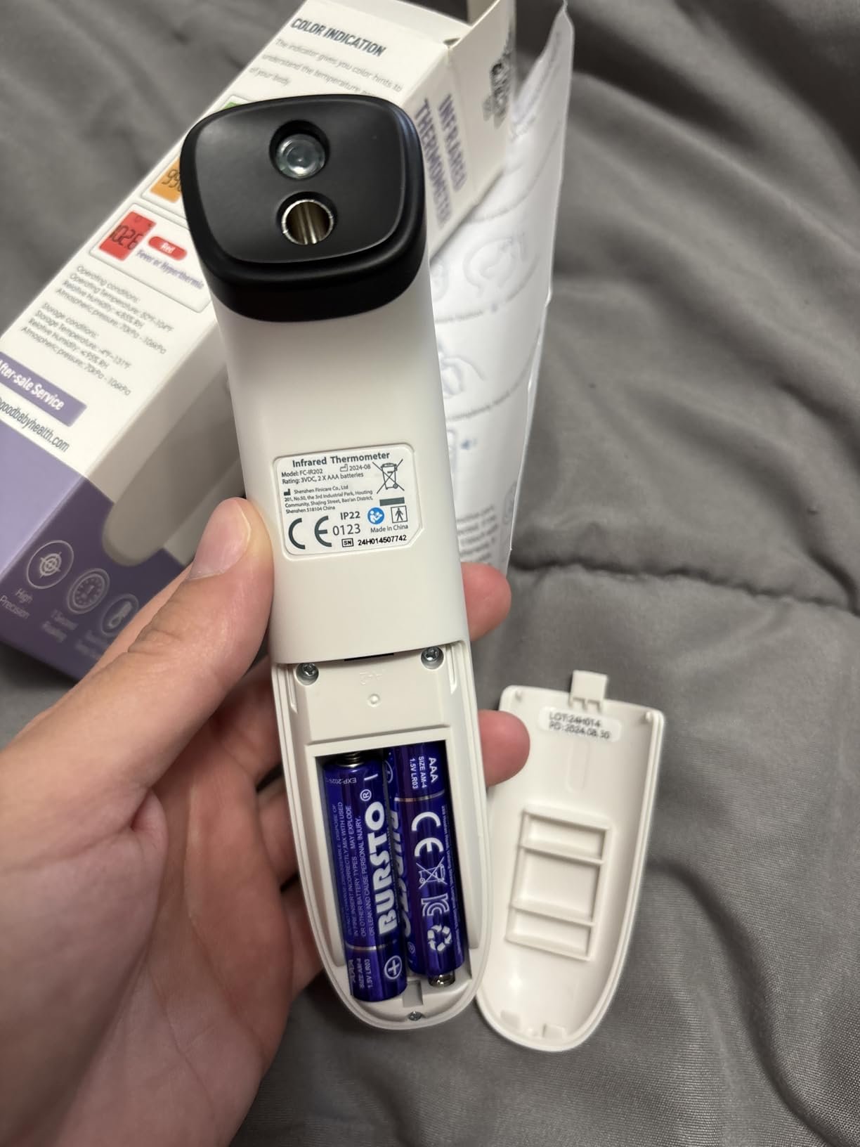 No-Touch Thermometer for Adults and Kids. Accurate Digital Baby Thermometer. Fever Alarm & Silent Mode. 2 in 1 Forehead & Object Mode photo review