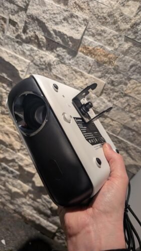 Official Licensed Google TV Smart Projector. HAPPRUN 4K UHD Home Theater with Dolby Sound. Wi-Fi & Bluetooth. Built-in Streaming Apps. Compatible with Games Consoles & Smartphone. Indoor & Outdoor Use photo review