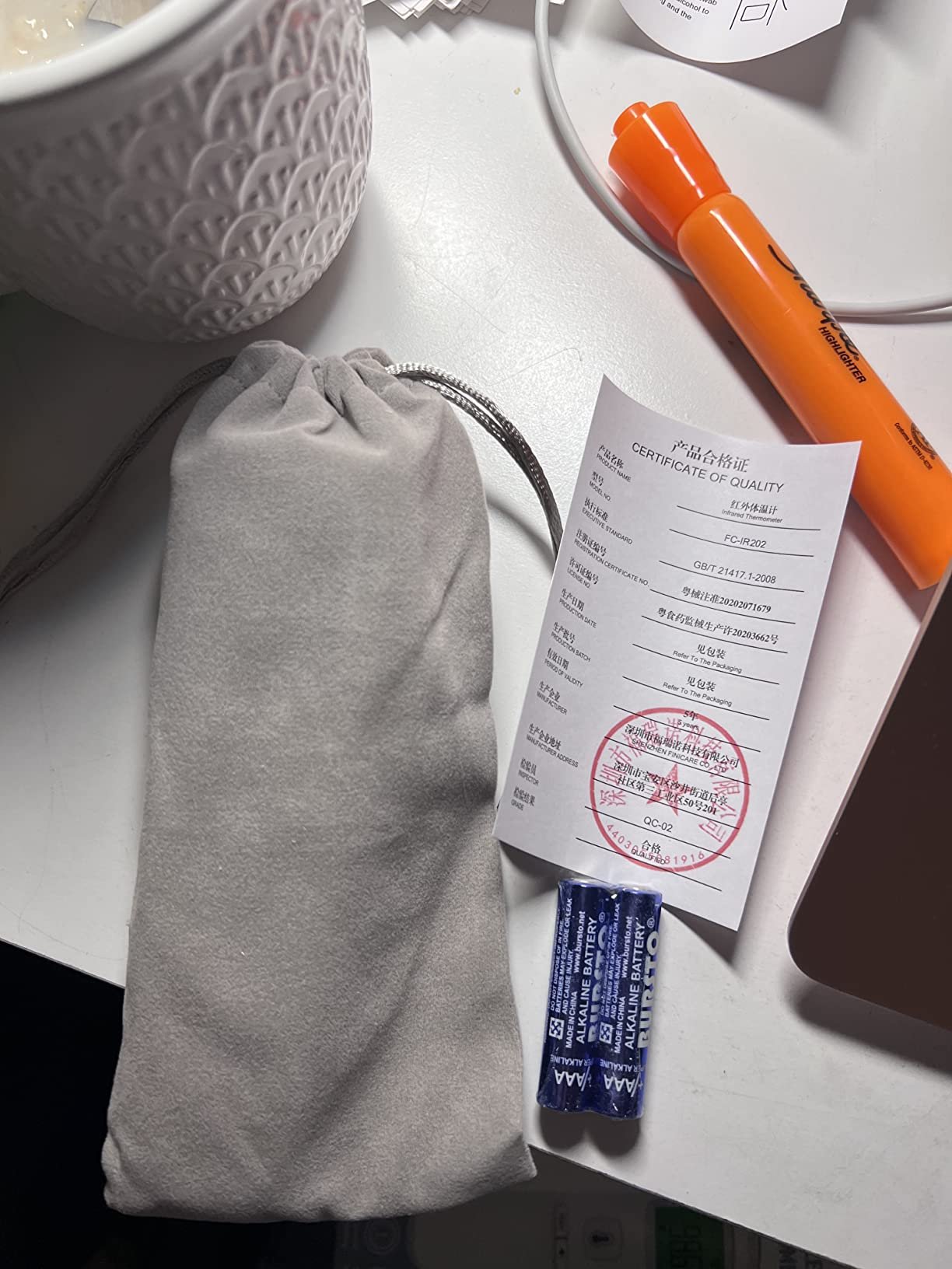 No-Touch Thermometer for Adults and Kids. Accurate Digital Baby Thermometer. Fever Alarm & Silent Mode. 2 in 1 Forehead & Object Mode photo review