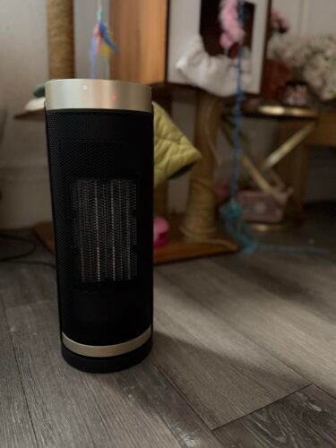 DREO Space Heater. 1500W Electric Heaters for Indoor Use with Thermostat. 70° Oscillation. 8 Safety Protections. 5 Modes. Remote. 12H Timer. Quiet Portable Heater for Office. Bedroom. Large Room photo review