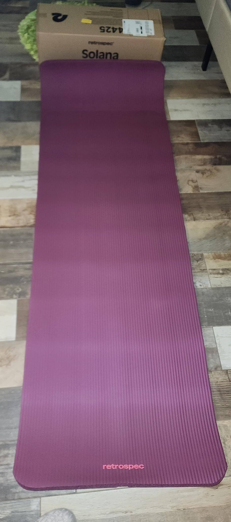 Retrospec Solana Yoga Mat 1 Thick w/Nylon Strap for Men & Women - Non Slip Exercise Mat for Home Yoga. Pilates. Stretching. Floor & Fitness Workouts photo review
