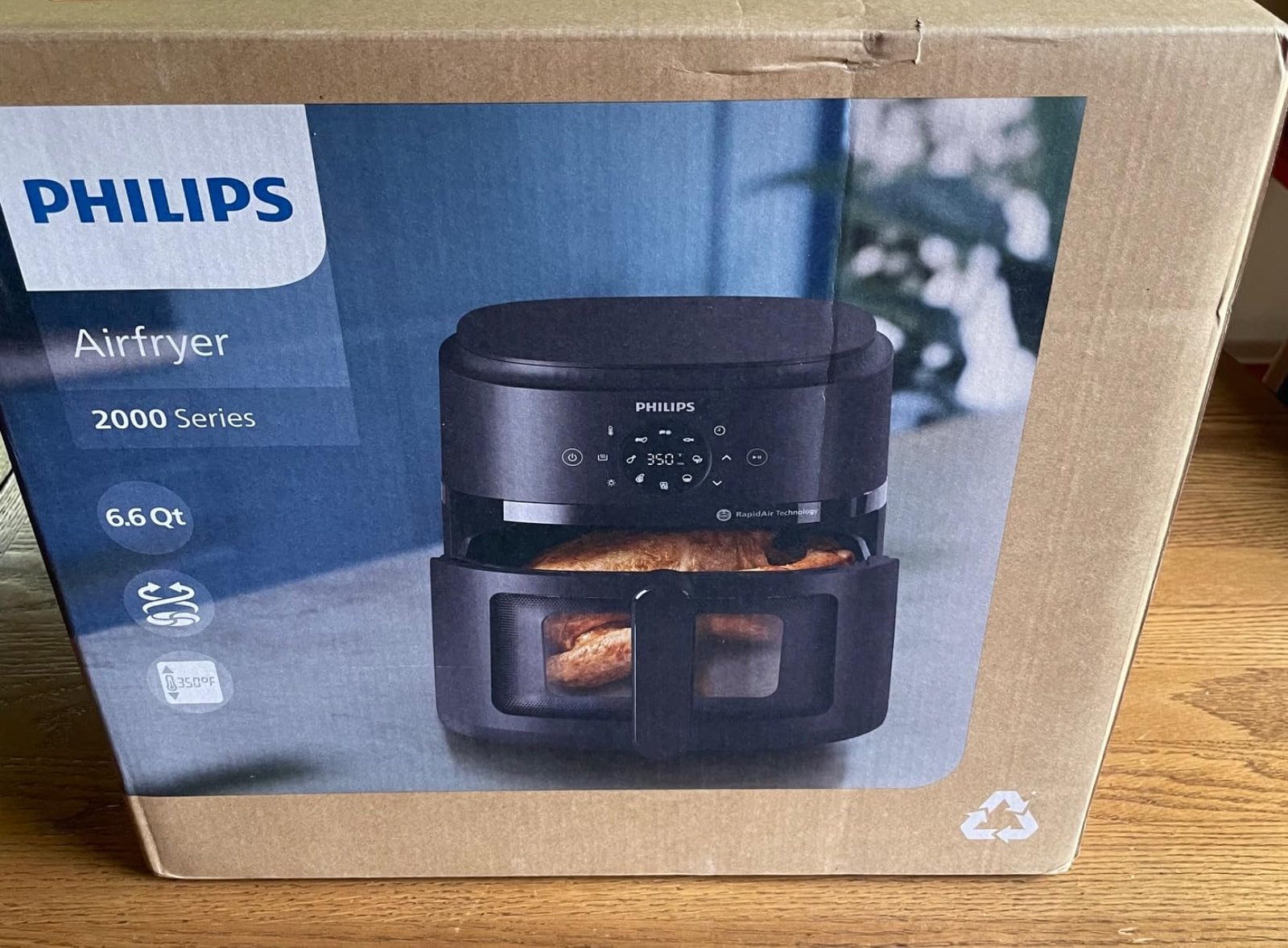 Philips 2000 Series Airfryer - RapidAir Technology. 13-in-1 Ways to Cook. 4.4QT Capacity. Healthier Meals Up to 90% Less Fat. Easy to Clean. Dishwasher Safe. Touchscreen Control. HomeID App (NA221/00) photo review