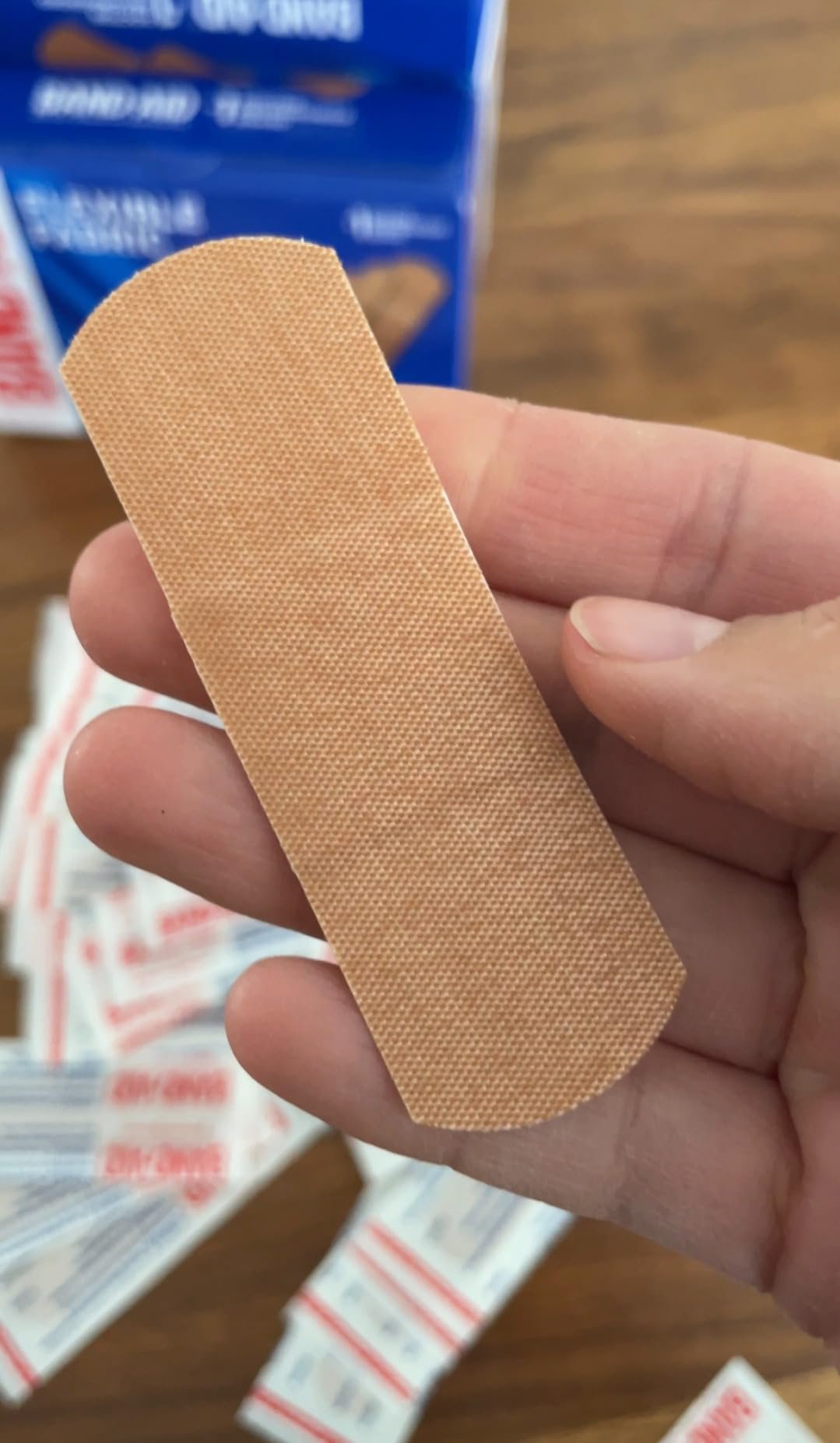 Band-Aid Brand Flexible Fabric Adhesive Bandages. Comfortable Flexible Protection & Wound Care of Minor Cuts & Scrapes. Quilt-Aid Technology to Cushion Painful Wounds. All One Size. 30 ct photo review