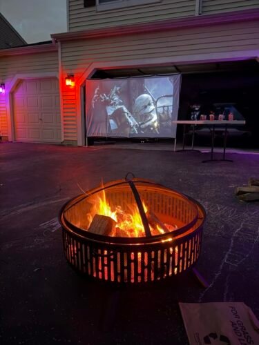 Official Licensed Google TV Smart Projector. HAPPRUN 4K UHD Home Theater with Dolby Sound. Wi-Fi & Bluetooth. Built-in Streaming Apps. Compatible with Games Consoles & Smartphone. Indoor & Outdoor Use photo review