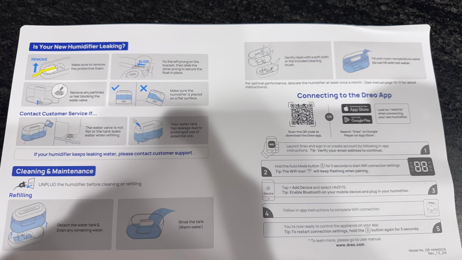 Dreo Smart Humidifiers for Bedroom. Top Fill 4L Supersized Humidifier Large Room with 28 dB. 36H Runtime. Touch/APP/Voice Control. Nightlight. Cool Mist Humidifiers for Baby. Plants. Indoor. Black photo review