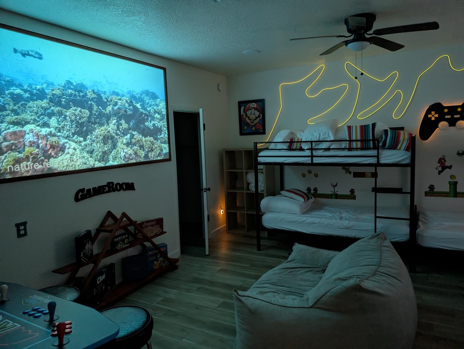 Official Licensed Google TV Smart Projector. HAPPRUN 4K UHD Home Theater with Dolby Sound. Wi-Fi & Bluetooth. Built-in Streaming Apps. Compatible with Games Consoles & Smartphone. Indoor & Outdoor Use photo review