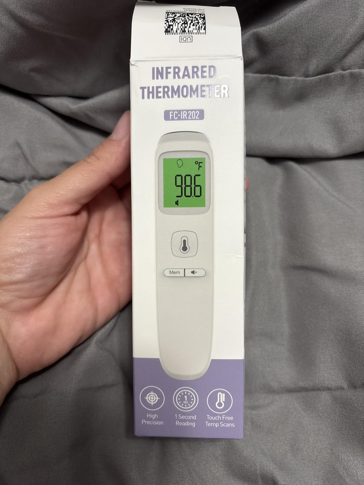 No-Touch Thermometer for Adults and Kids. Accurate Digital Baby Thermometer. Fever Alarm & Silent Mode. 2 in 1 Forehead & Object Mode photo review