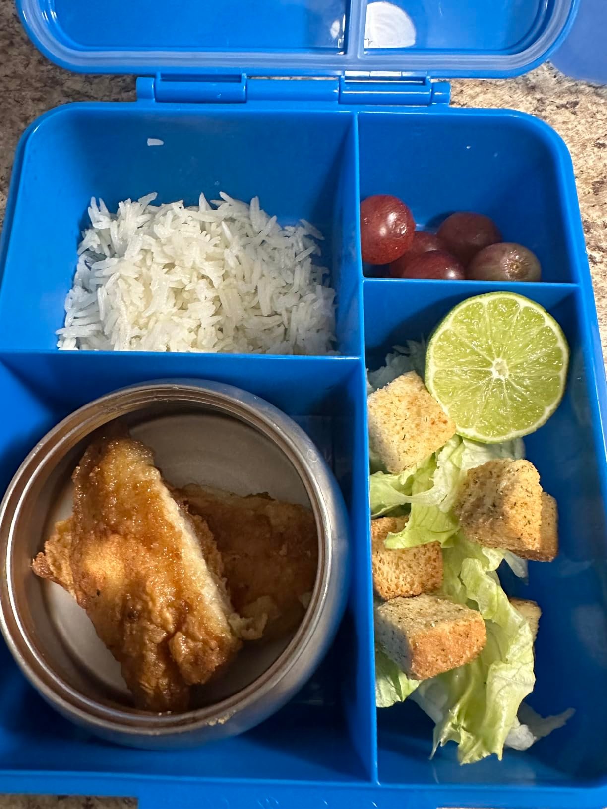 Omie OmieBox Bento Box for Kids - Insulated Lunch Box with Leak Proof Food Jar - 3 Compartments. 2 Temperature Zones - (Meadow) photo review
