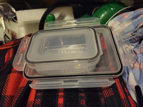 JSCARES 40 PCS Food Storage Containers with Lids Airtight (20 Lids &20 Containers) - Leakproof Meal-Prep Containers for Kitchen Storage Reusable Plastic Microwave/Dishwasher Safe with Labels & Pen photo review